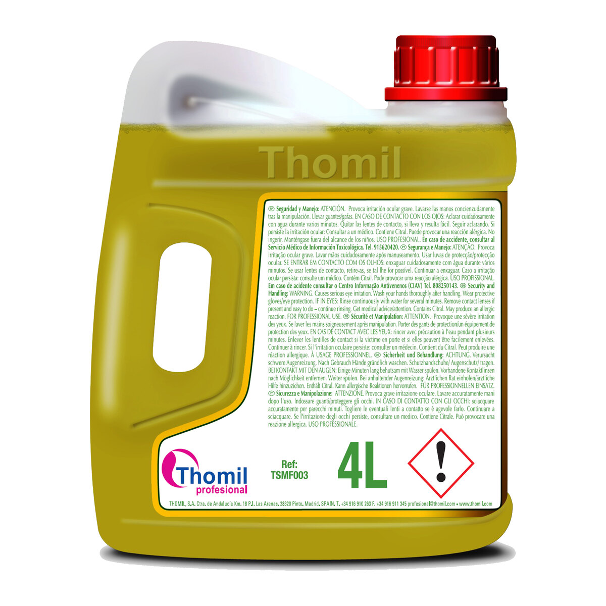 Thomil Bio Neutral Lemon, neutralno sredstvo za podove sa mirisom limuna, 4 l