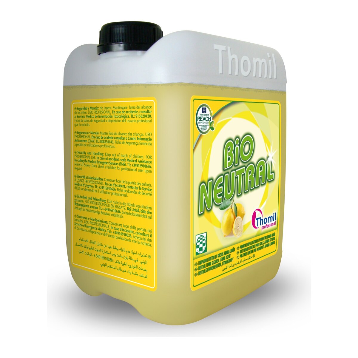 Thomil Bio Neutral Lemon, neutralno sredstvo za podove sa mirisom limuna, 10 l