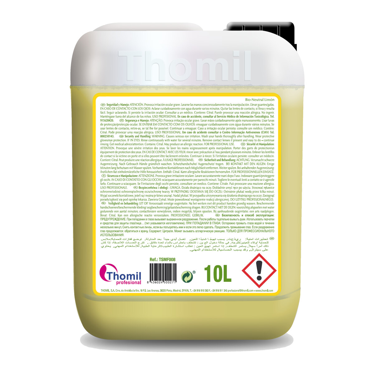 Thomil Bio Neutral Lemon, neutralno sredstvo za podove sa mirisom limuna, 10 l