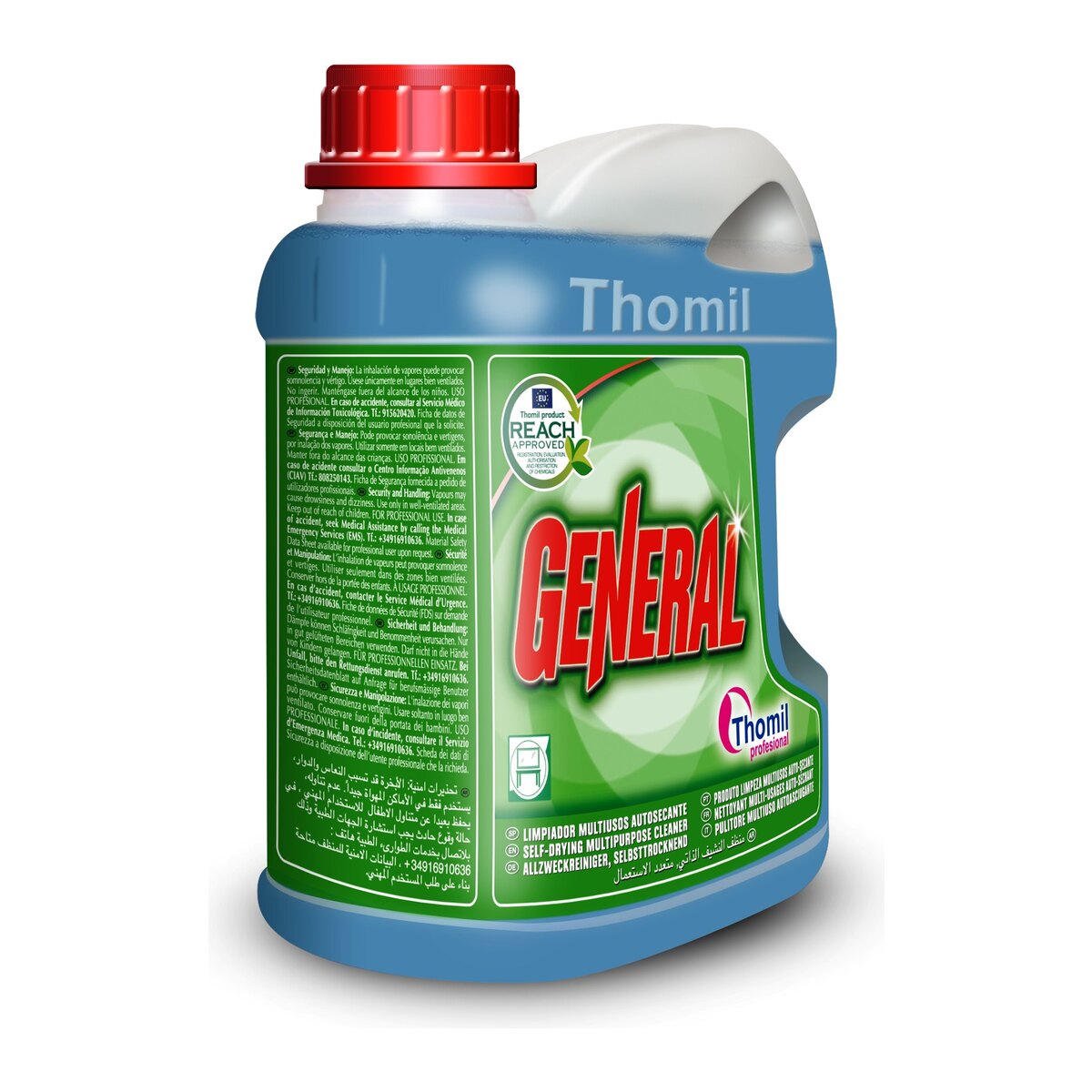 Thomil General, samosušeće višenamensko sredstvo za staklo i površine, 4 l