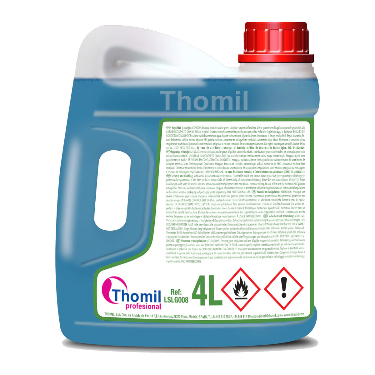 Thomil General, samosušeće višenamensko sredstvo za staklo i površine, 4 l