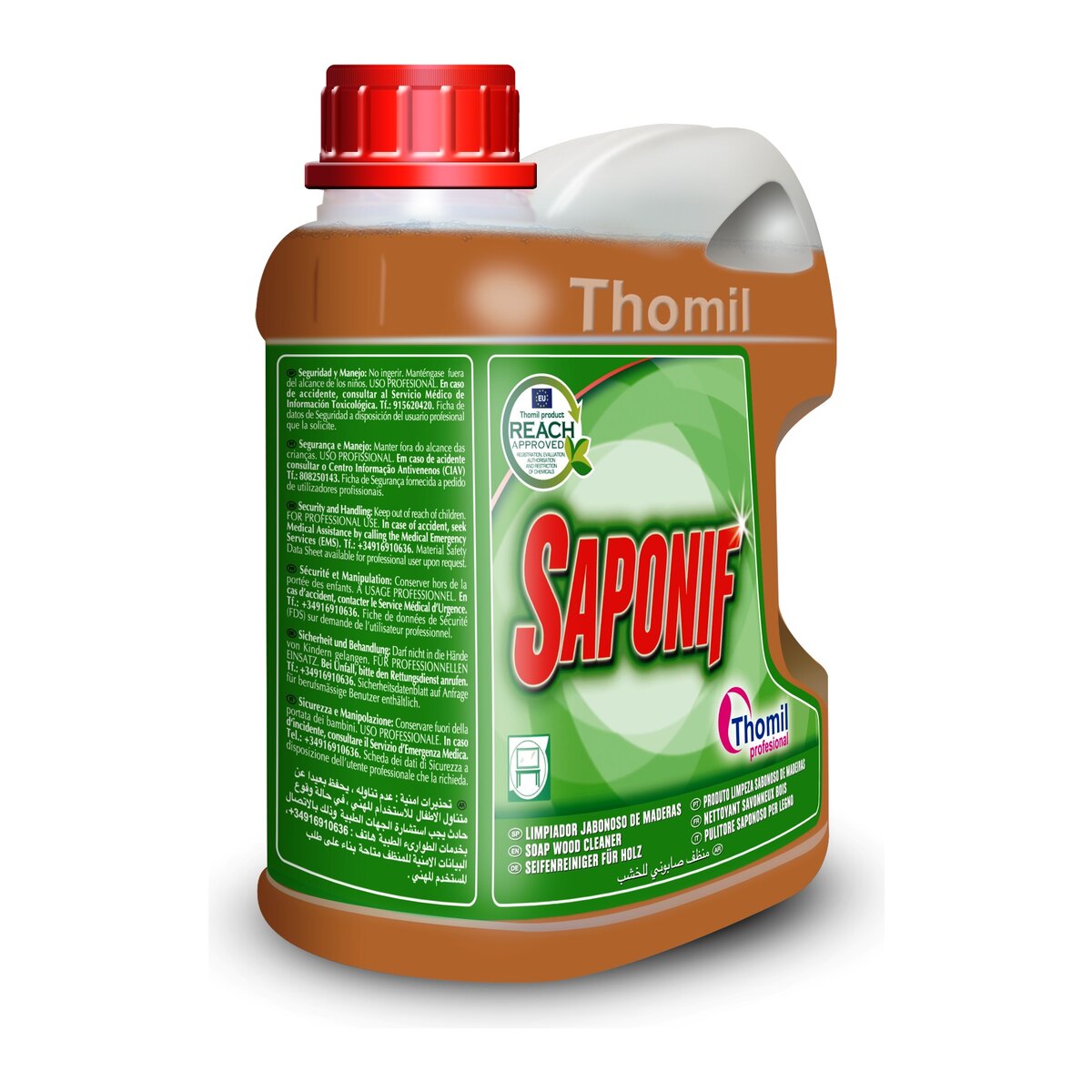 Thomil Saponif, sapun za čišćenje i negu drvenih površina, 4 l