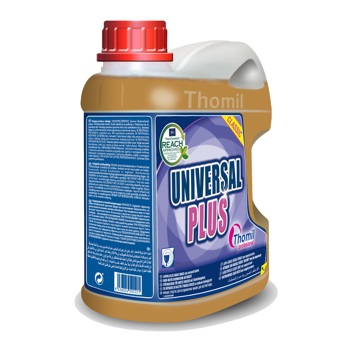 Thomil Universal Plus, deterdžent za mašinsko pranje posuđa, tvrda voda, 4,6 kg